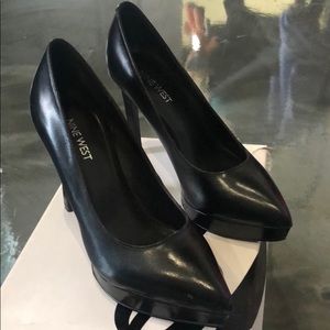 Black platform heels